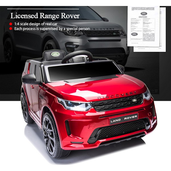 Продукт Акумулаторен джип LAND ROVER  DISCOVERY 4X4 Licensed 12V,MP3, с меки гуми и кожена седалка, 2022 година - 0 - BG Hlapeta